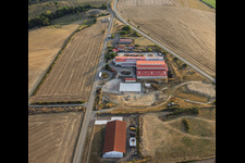 Industrial park featuring Construction Métallique and MTM Motocross in Volmunster in the state Moselle, France