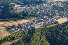 From the south in the district Erlenbrunn in Pirmasens in the state Rhineland-Palatinate, Germany