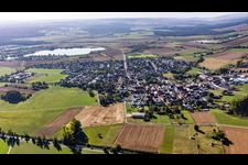 From the north in the district Sickenhofen in Babenhausen in the state Hesse, Germany