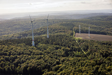 Binselberg wind farm in the district Raibach in Groß-Umstadt in the state Hesse, Germany