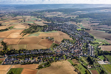 From the west in the district Mosbach in Schaafheim in the state Hesse, Germany