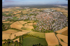From the south in Großostheim in the state Bavaria, Germany