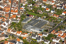 Greenhouses (Blumen Berchtenbreiter) in Großostheim in the state Bavaria, Germany