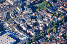 Residential area at Samuel-Vogel-Weg in Ettlingen in the state Baden-Wuerttemberg, Germany