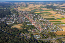City view from the east in Kandel in the state Rhineland-Palatinate, Germany