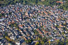 From the northeast in Ötigheim in the state Baden-Wuerttemberg, Germany