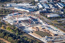 Construction site of the new VEGA Grieshaber KG facility in the “Ober-Hardrain” industrial estate in Kuppenheim in the state Baden-Wuerttemberg, Germany
