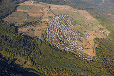 From the east in the district Burbach in Marxzell in the state Baden-Wuerttemberg, Germany