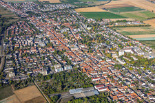 City view from the east in Kandel in the state Rhineland-Palatinate, Germany