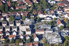 New construction site for 18 condominiums in the town center of Grathwohl. Earthworks, ETNA BAU GmbH and Abbruch GmbH and AK.Bau GmbH. https:// in Kandel in the state Rhineland-Palatinate, Germany