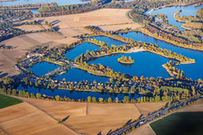Local recreation area / swimming beach: Binsfeldsee, Mondsee, Sonnensee, Biersiedersee, and Silbersee Kuhuntersee in Speyer in the state Rhineland-Palatinate, Germany