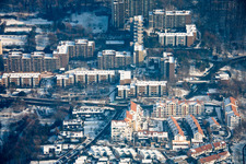 District Emmertsgrund in Heidelberg in the state Baden-Wuerttemberg, Germany seen from above