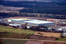 Construction of a new logistics hall in the Am Horst industrial estate in the district Minderslachen in Kandel in the state Rhineland-Palatinate, Germany