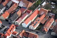 Oblique view of Rheinstr in Kandel in the state Rhineland-Palatinate, Germany