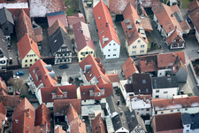 Rheinstr in Kandel in the state Rhineland-Palatinate, Germany out of the air