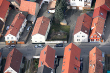 Rheinstr in Kandel in the state Rhineland-Palatinate, Germany from a drone