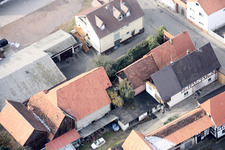 Oblique view of Rheinstr in Kandel in the state Rhineland-Palatinate, Germany