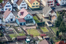 Waldstr in Kandel in the state Rhineland-Palatinate, Germany seen from above