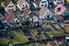 Waldstr in Kandel in the state Rhineland-Palatinate, Germany from the plane