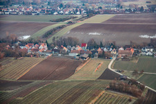 Village view from the north in Vollmersweiler in the state Rhineland-Palatinate, Germany