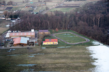 Sports grounds and football pitch in Freckenfeld in the state Rhineland-Palatinate