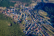 Village view from the north in Lug in the state Rhineland-Palatinate, Germany