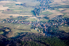 Rott in the state Bas-Rhin, France from the plane