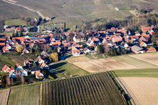 Steinseltz in the state Bas-Rhin, France from a drone