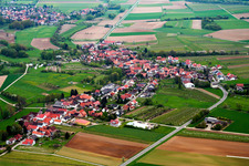 Town from the west in Oberhausen in the state Rhineland-Palatinate, Germany