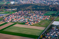 New development area Tongruben in Rheinzabern in the state Rhineland-Palatinate, Germany