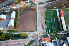 Sewage treatment plant and motorway maintenance depot in Kandel in the state Rhineland-Palatinate, Germany