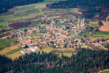 From the south in the district Schwarzenberg in Schömberg in the state Baden-Wuerttemberg, Germany
