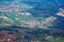 From the southwest in the district Arnbach in Neuenbürg in the state Baden-Wuerttemberg, Germany