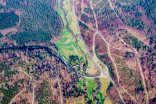 Forest and mountain scenery Moosalbthal in Schoellbronn in the state Baden-Wurttemberg