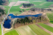 Riparian areas on the lake area of Seacht'n in Andechs in the state Bavaria