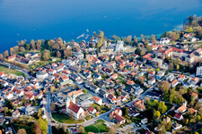 Village on the banks of the area Lake of Starnberg in Tutzing in the state Bavaria, Germany