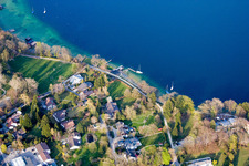 Shores of Lake Starnberg in Tutzing in the state Bavaria, Germany
