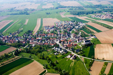 Drone image of Buhl in the state Bas-Rhin, France