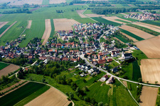 Buhl in the state Bas-Rhin, France from the drone perspective