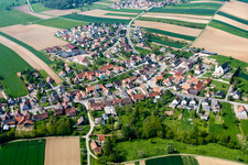 Buhl in the state Bas-Rhin, France from a drone