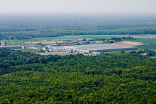 Aerial photograpy of Hatten in the state Bas-Rhin, France