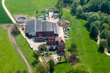 Niederrœdern in the state Bas-Rhin, France viewn from the air