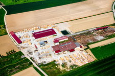 Niederrœdern in the state Bas-Rhin, France from a drone