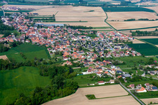 Niederrœdern in the state Bas-Rhin, France out of the air