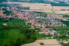 Niederrœdern in the state Bas-Rhin, France seen from above