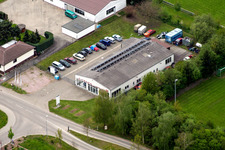 Aerial photograpy of Citroen dealership Schwind in Winden in the state Rhineland-Palatinate, Germany