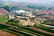 Aerial photograpy of Site of heaped landfill in Schaffhouse-pres-Seltz in Grand Est, France