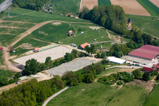 Oblique view of Haras de la Neée in Neewiller-près-Lauterbourg in the state Bas-Rhin, France