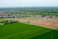 High-altitude trail before construction begins in Kandel in the state Rhineland-Palatinate, Germany
