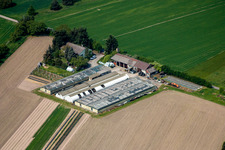 Aerial photograpy of Bösherz Hof in the district Neulauterburg in Berg in the state Rhineland-Palatinate, Germany